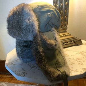 SOLD Paul Leinburd Crown Cap Rabbit fur hat Youth size 10